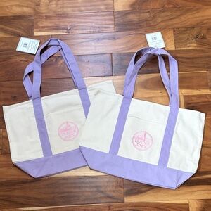 Trader Joe’s Large Lavender Canvas Tote Bag (2 total)